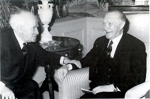 Ben  Gurion und Konrad Adenauer
