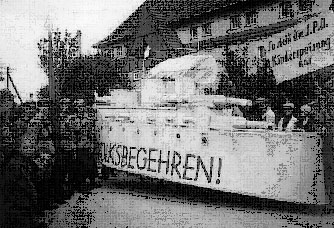 Demonstration gegen den Panzerkreuzerbau